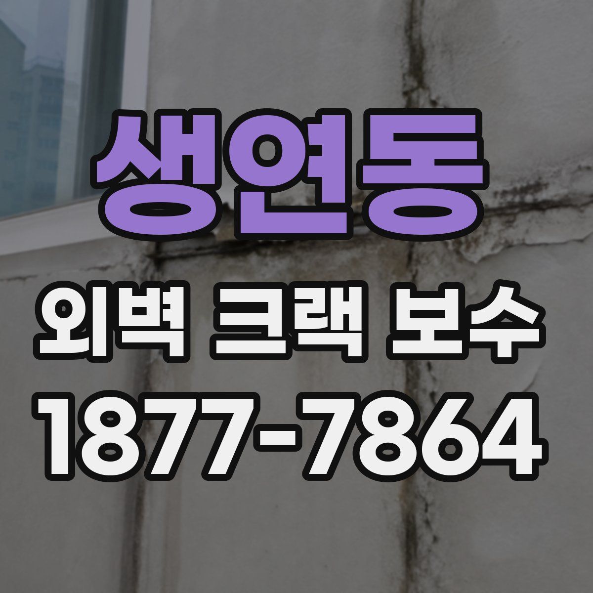 생연동 외벽 크랙 보수