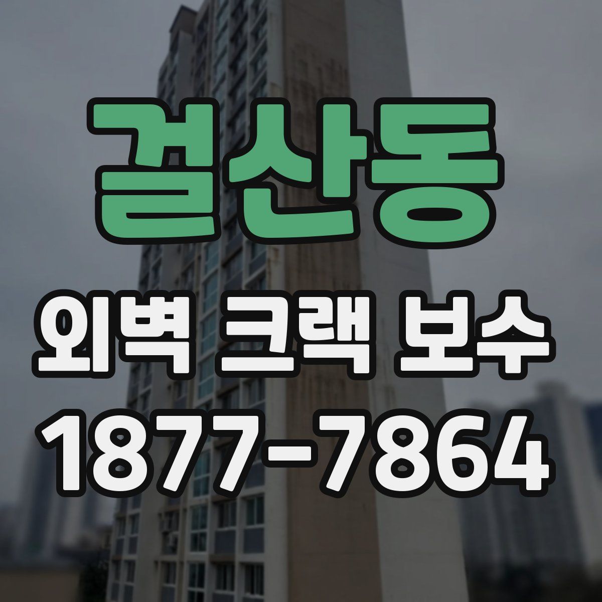 걸산동 외벽 크랙 보수