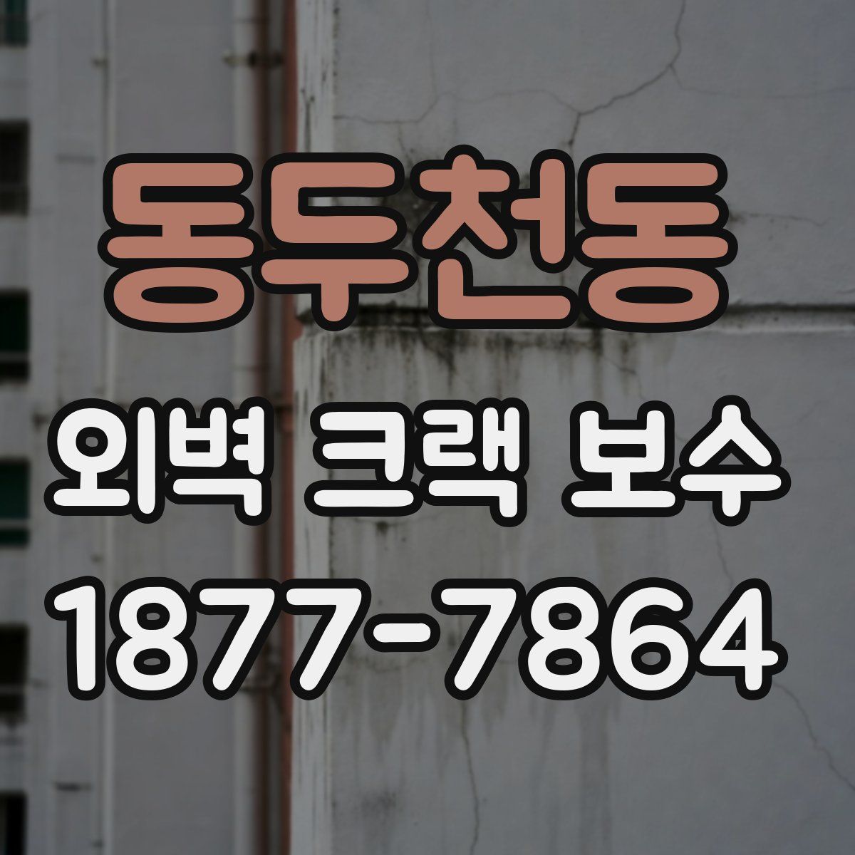 동두천동 외벽 크랙 보수