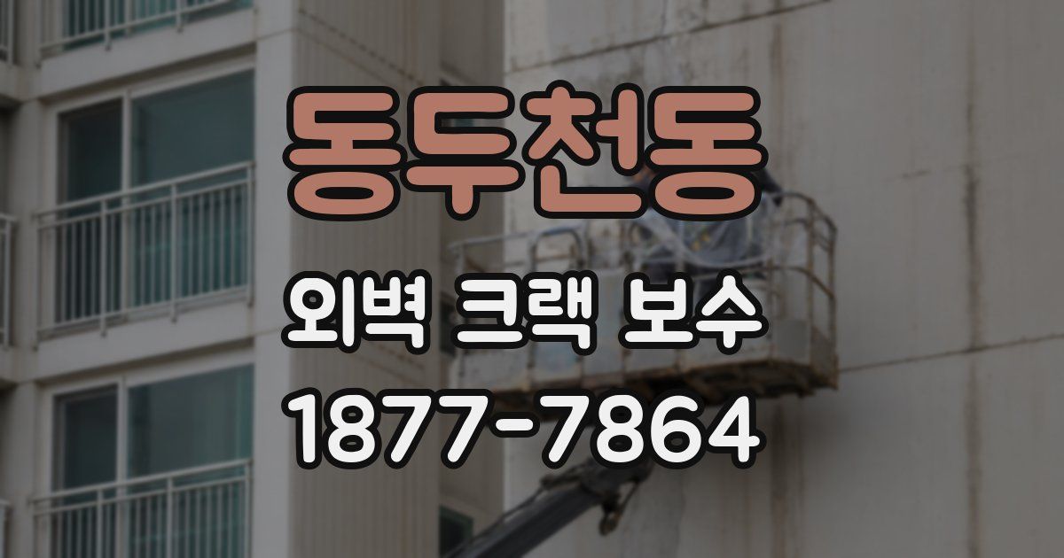 동두천동 외벽 크랙 보수