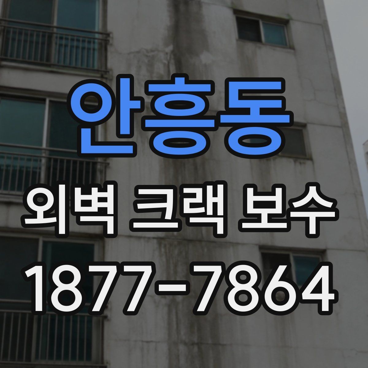안흥동 외벽 크랙 보수 견적 상담 때 물어볼 질문들