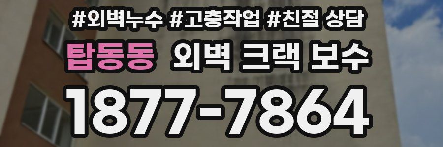 탑동동 외벽 크랙 보수