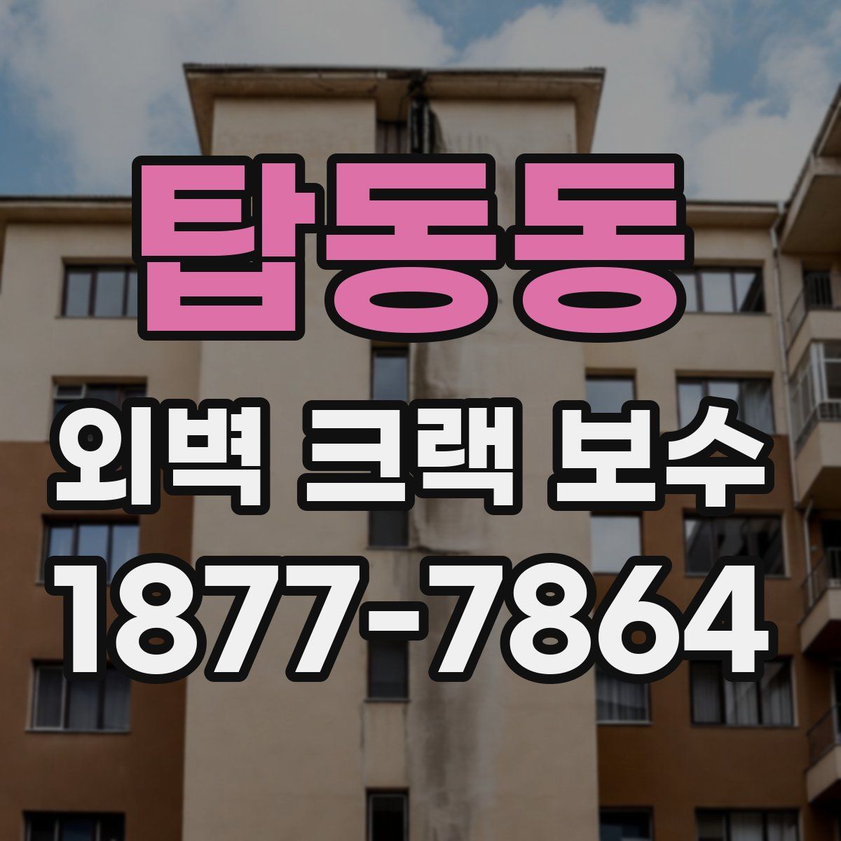 탑동동 외벽 크랙 보수