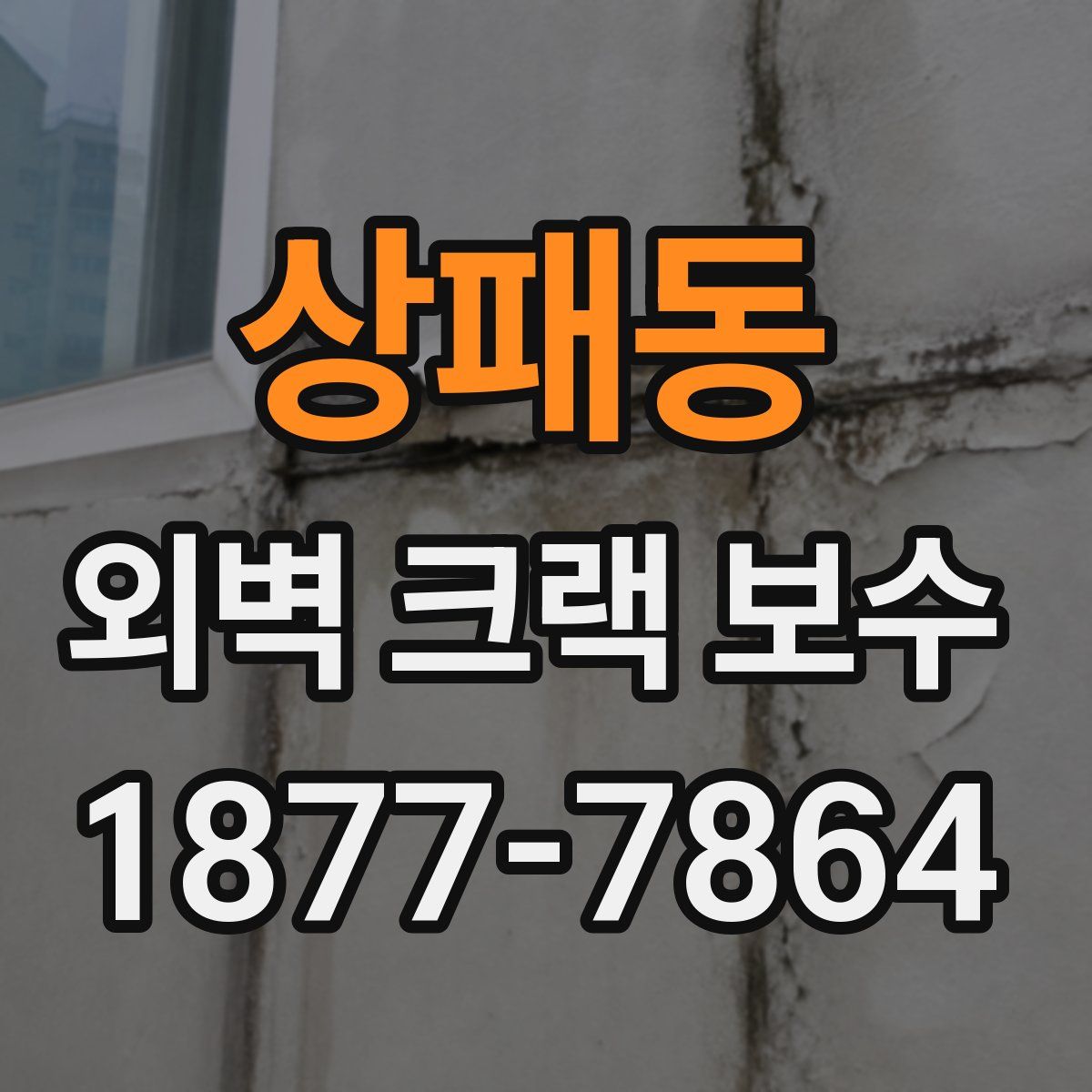 상패동 외벽 크랙 보수
