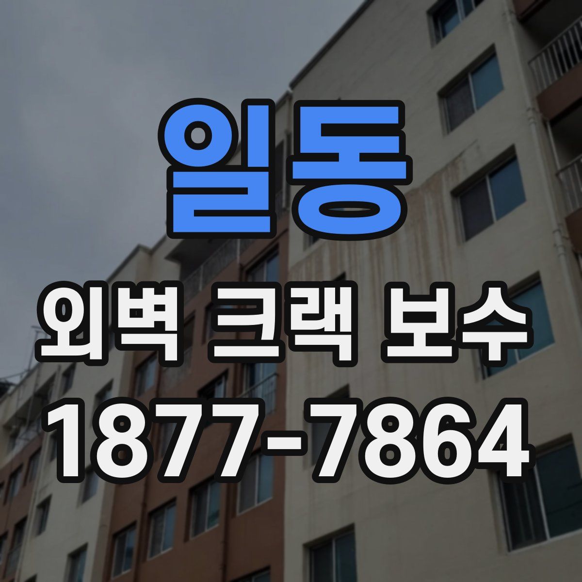 일동 외벽 크랙 보수