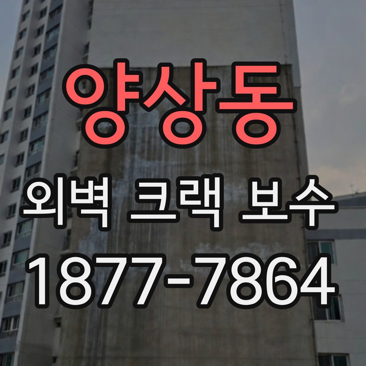 양상동 외벽 크랙 보수