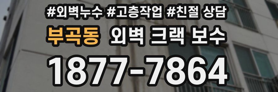 부곡동 외벽 크랙 보수