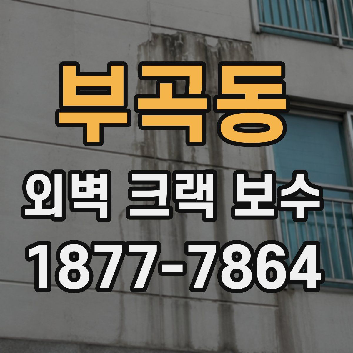 부곡동 외벽 크랙 보수