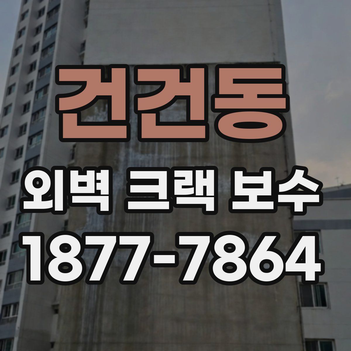 건건동 외벽 크랙 보수