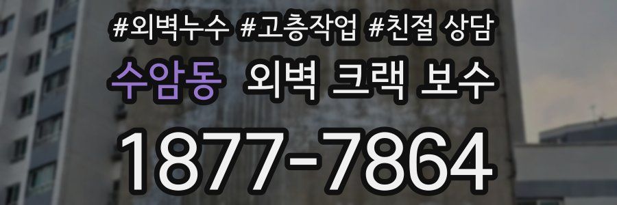 수암동 외벽 크랙 보수