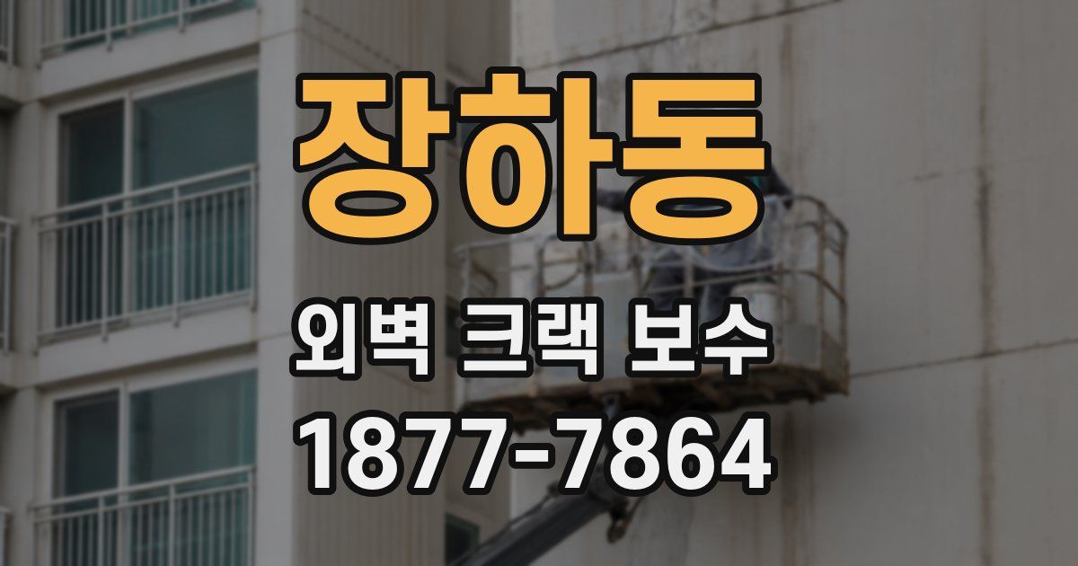 장하동 외벽 크랙 보수