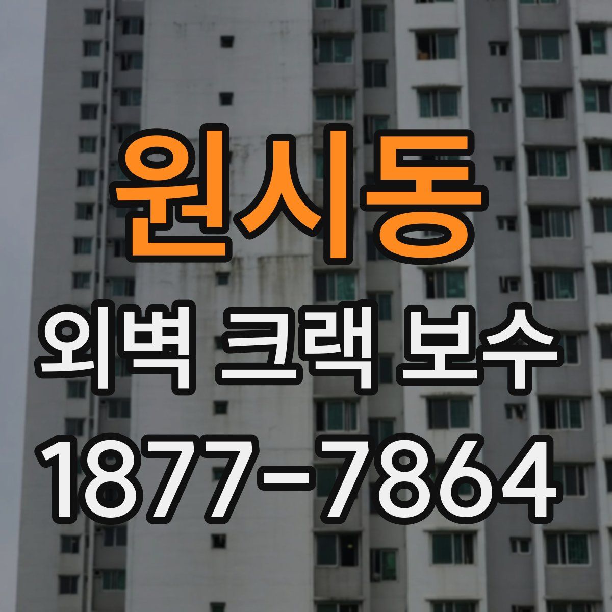 원시동 외벽 크랙 보수