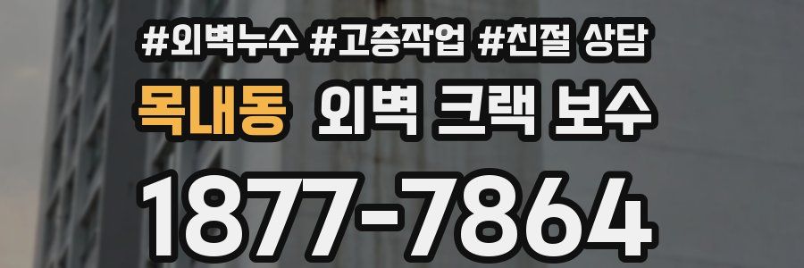 목내동 외벽 크랙 보수