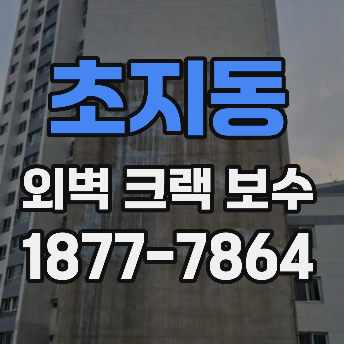 초지동 외벽 크랙 보수