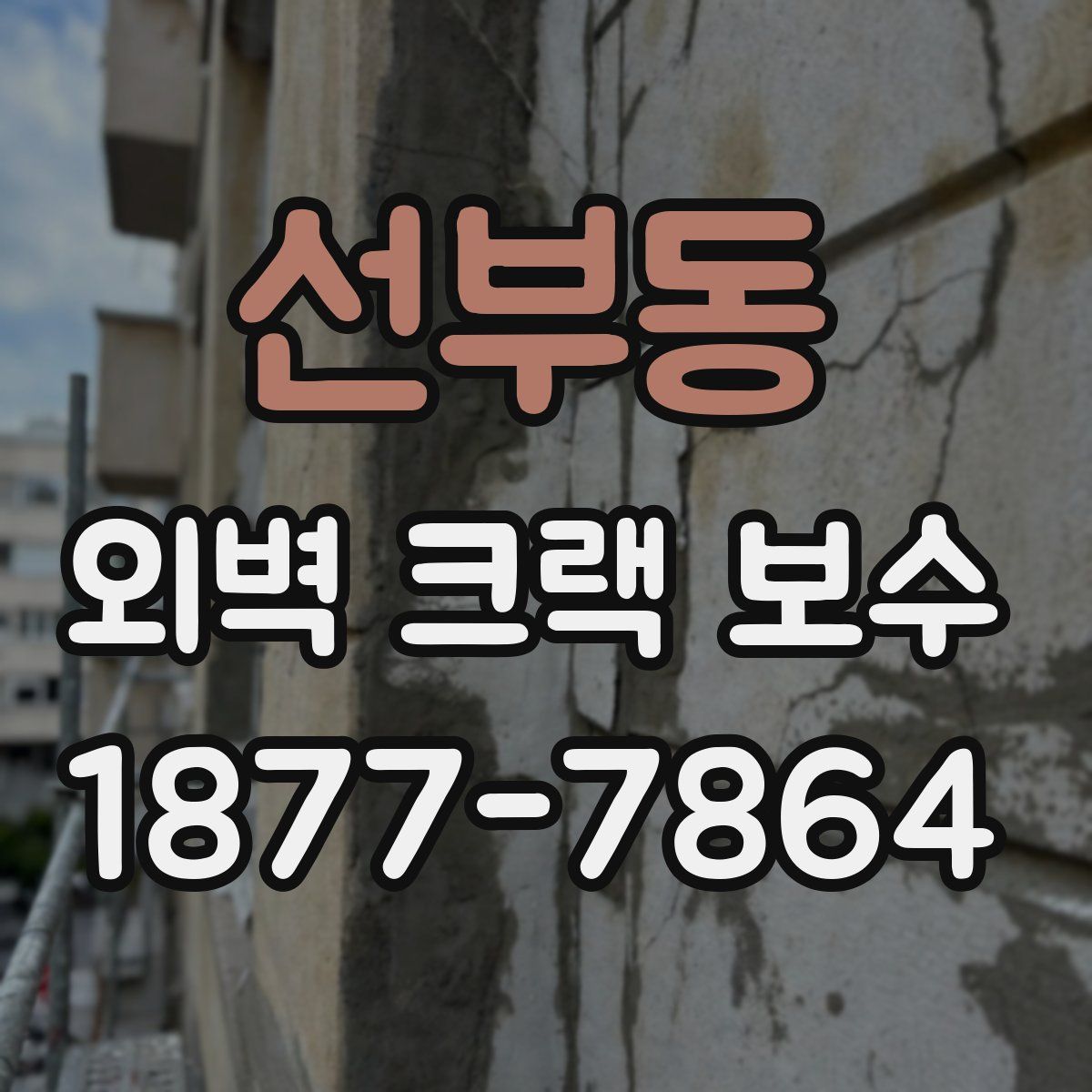 선부동 외벽 크랙 보수