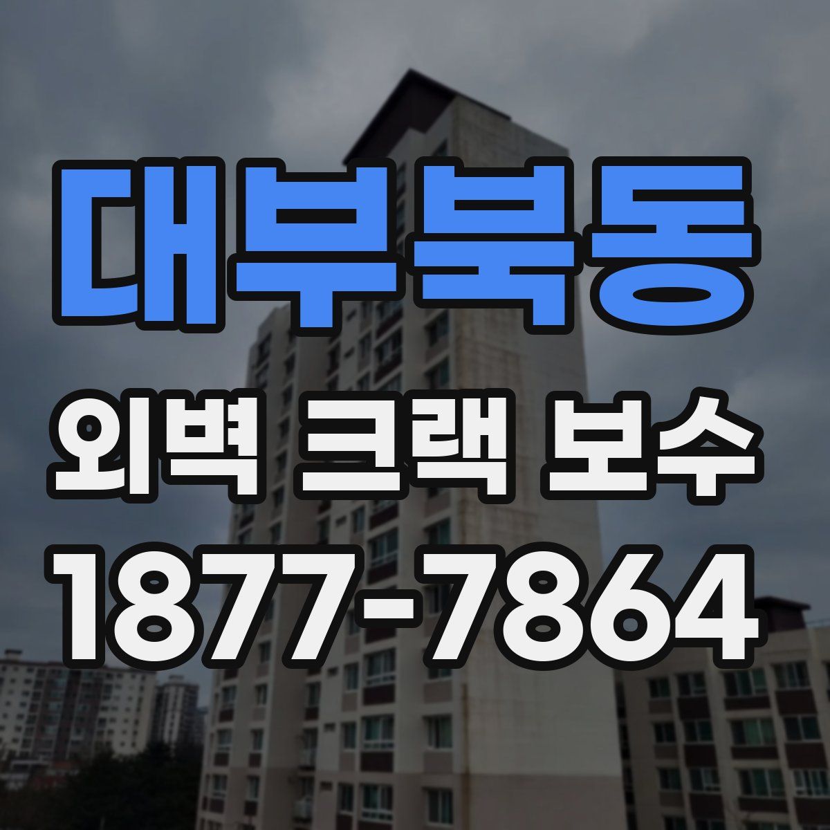 대부북동 외벽 크랙 보수