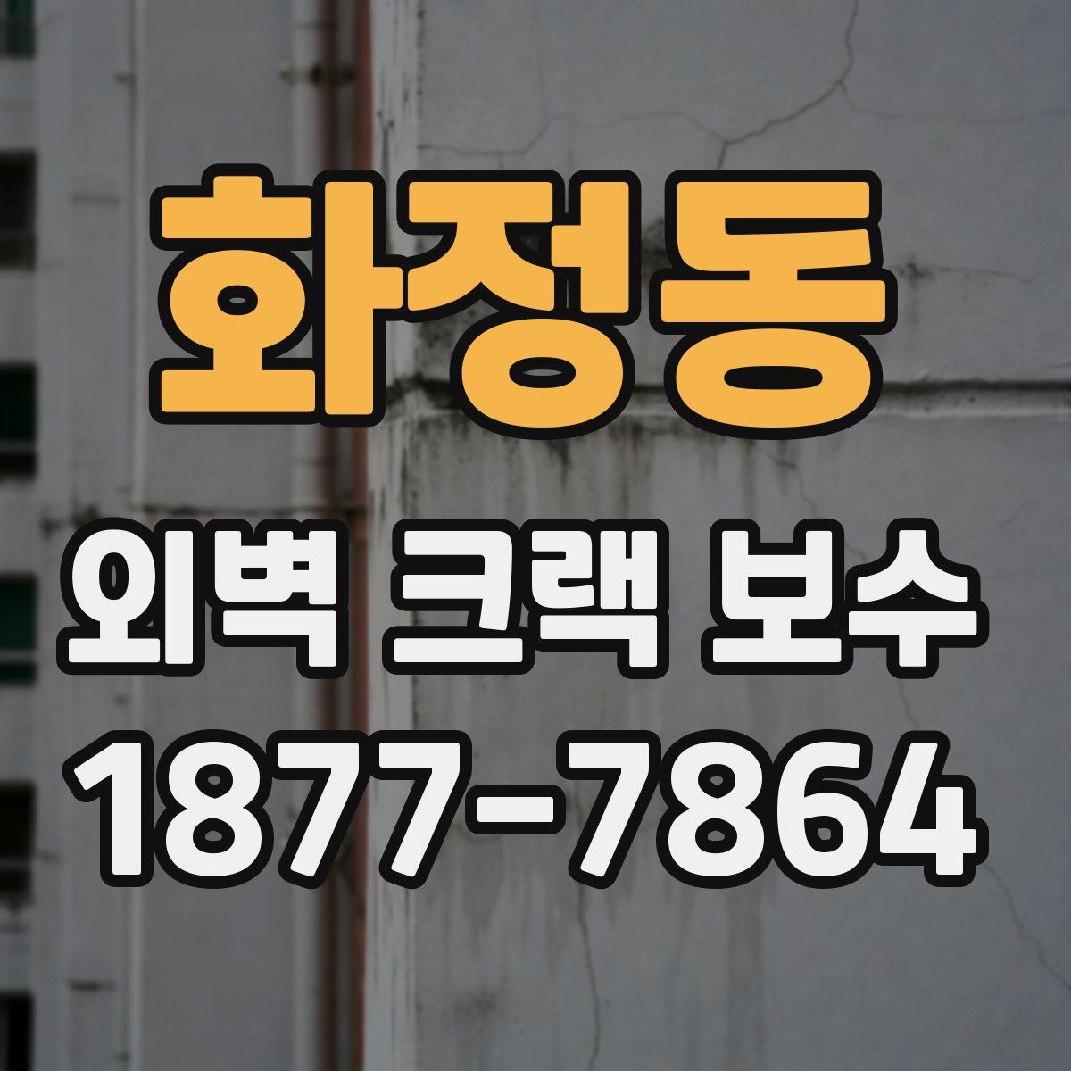 화정동 외벽 크랙 보수