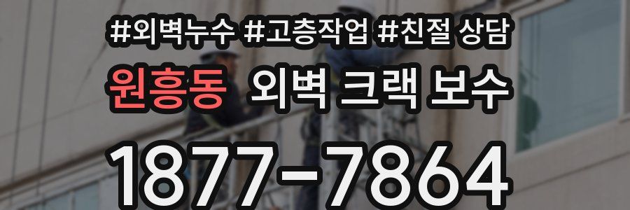 원흥동 외벽 크랙 보수