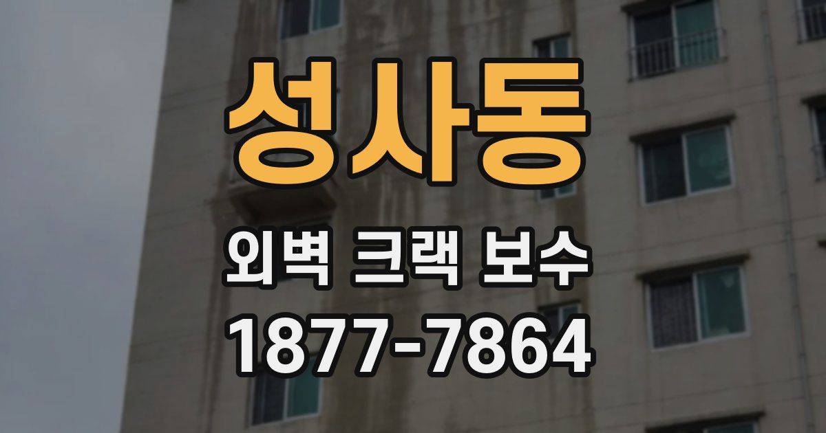 성사동 외벽 크랙 보수