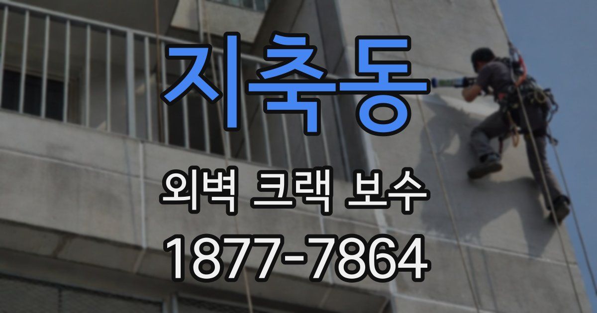 지축동 외벽 크랙 보수