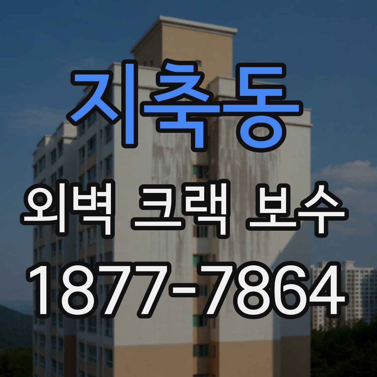 지축동 외벽 크랙 보수