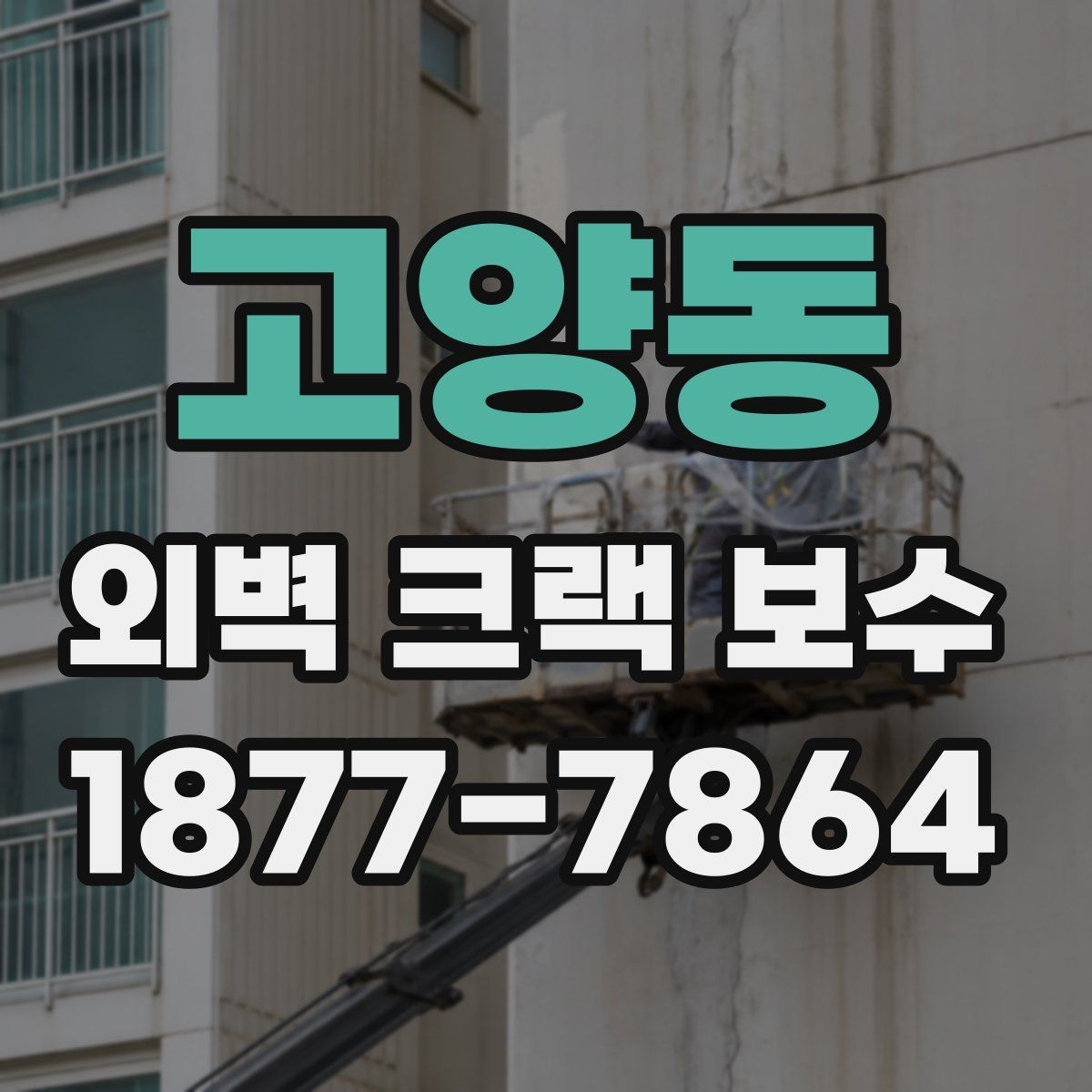 고양동 외벽 크랙 보수
