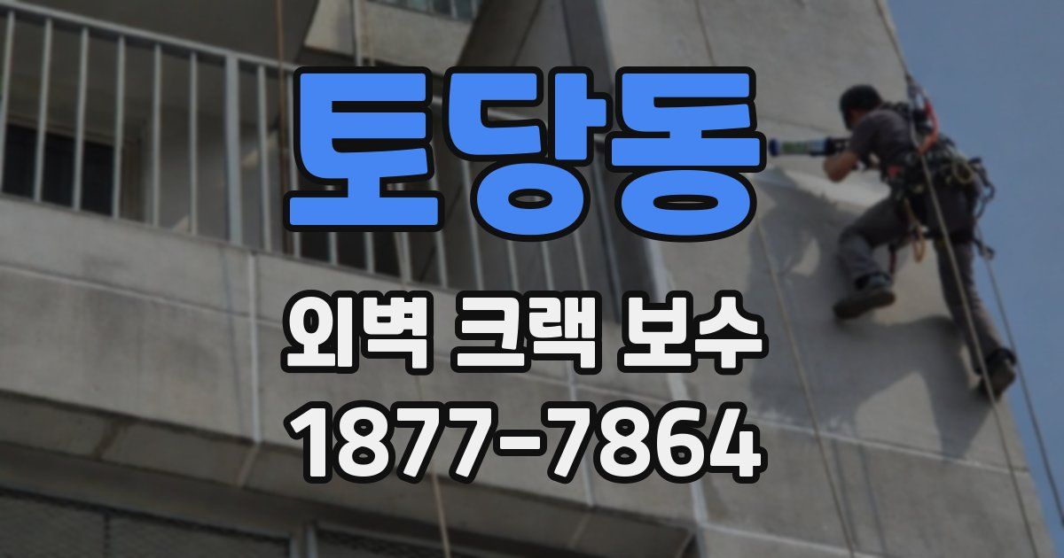 토당동 외벽 크랙 보수