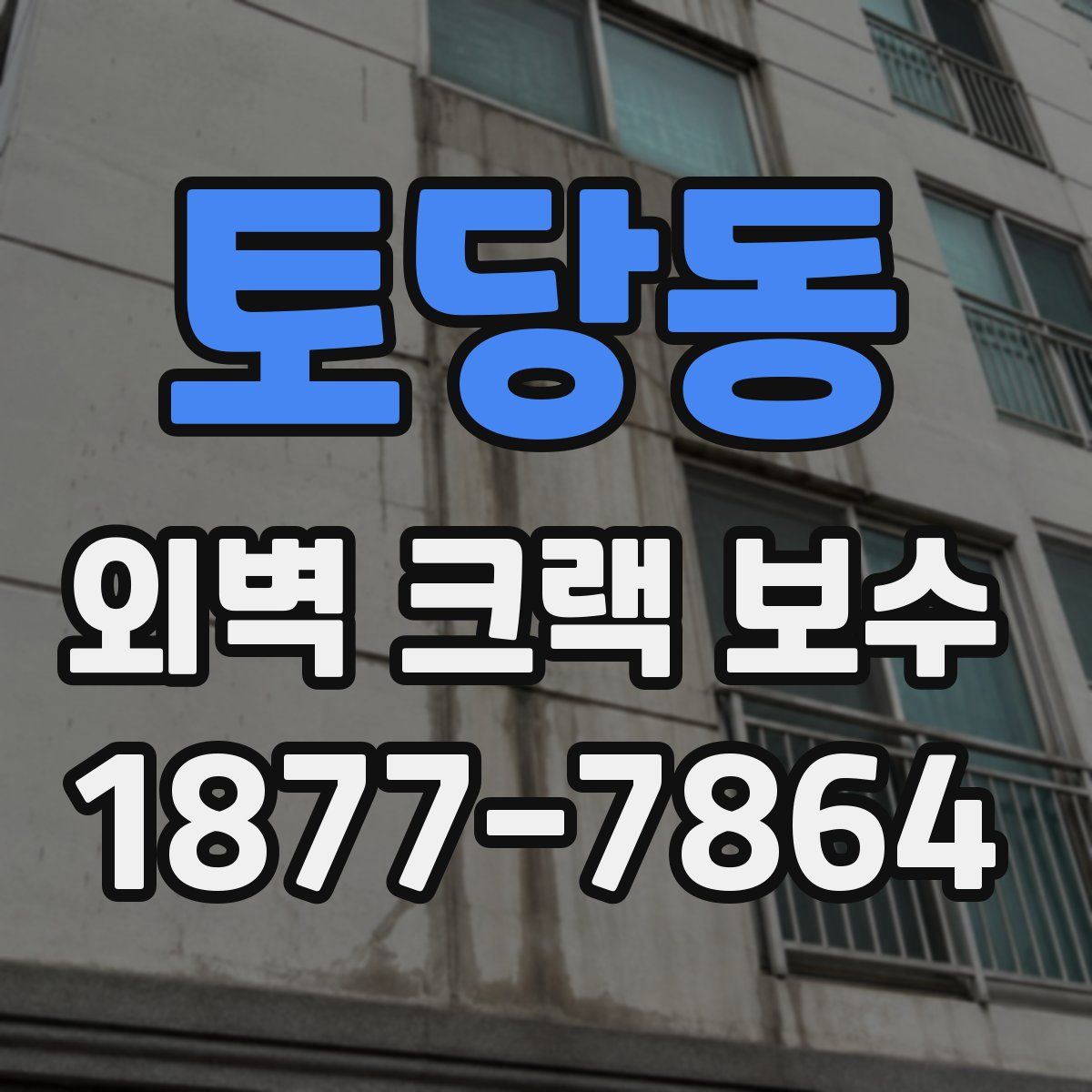 토당동 외벽 크랙 보수