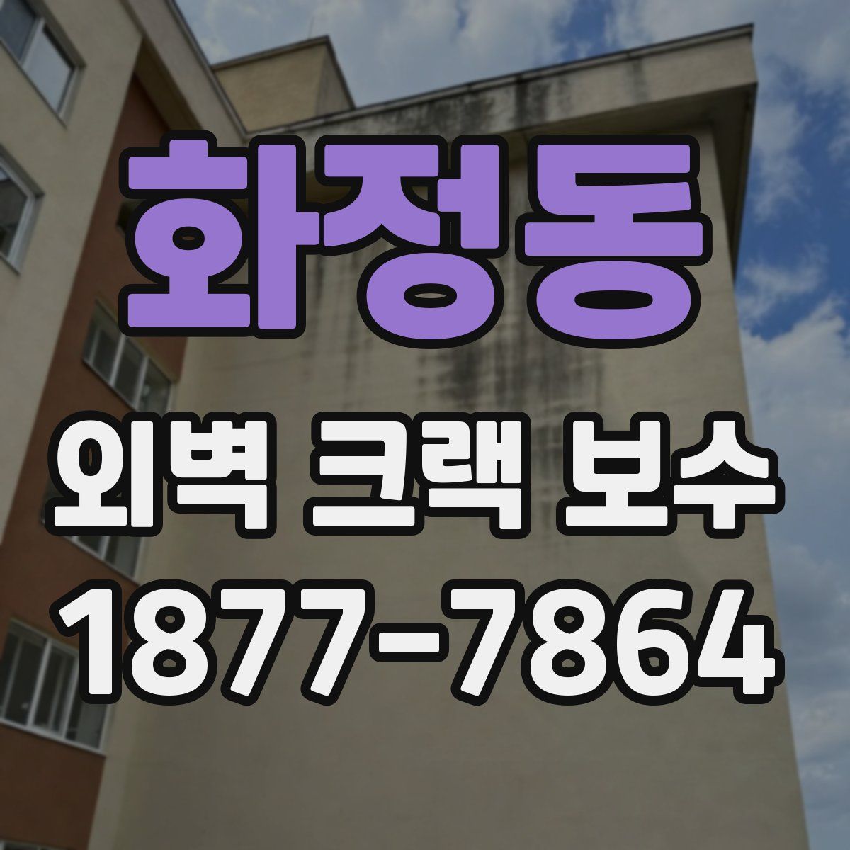 화정동 외벽 크랙 보수