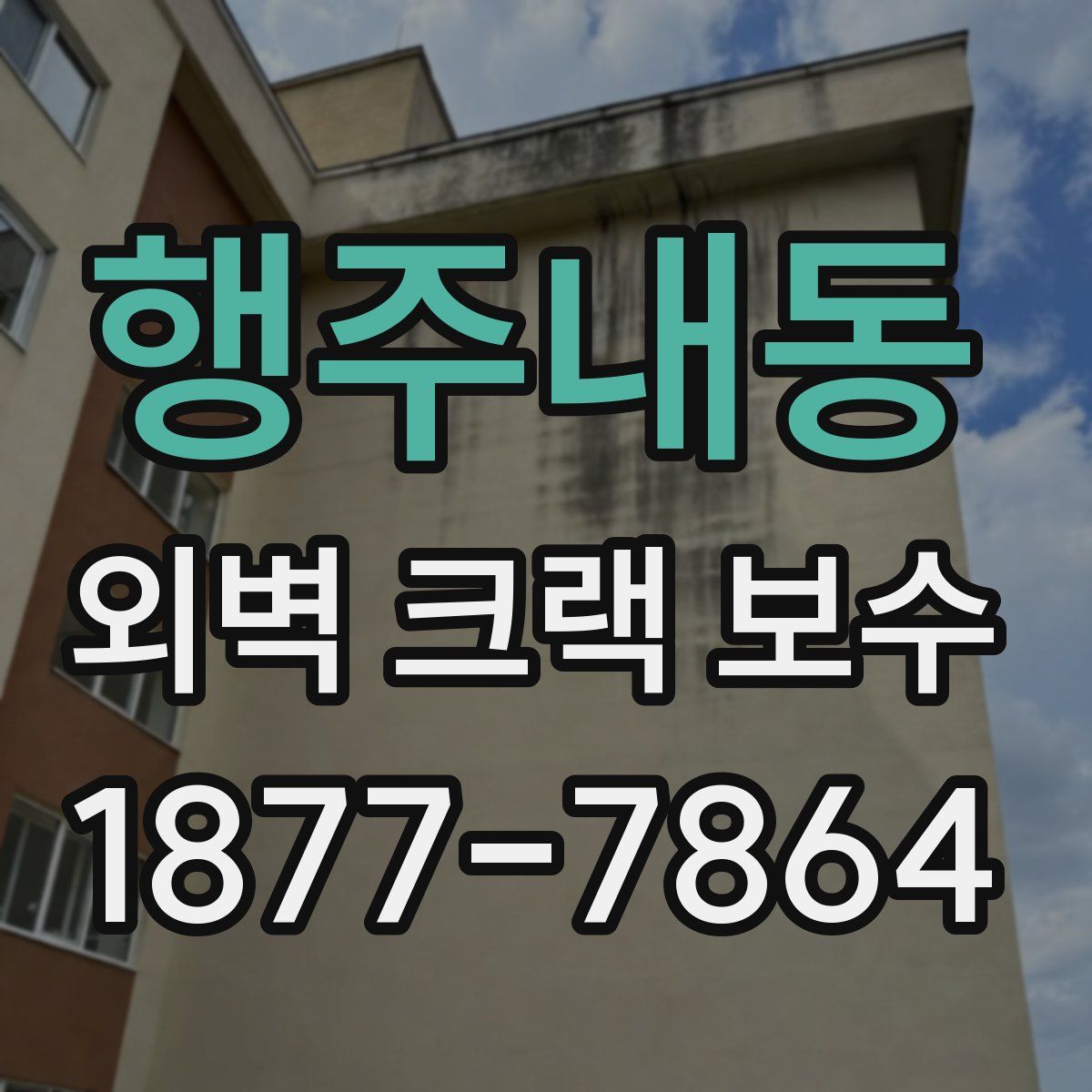 행주내동 외벽 크랙 보수