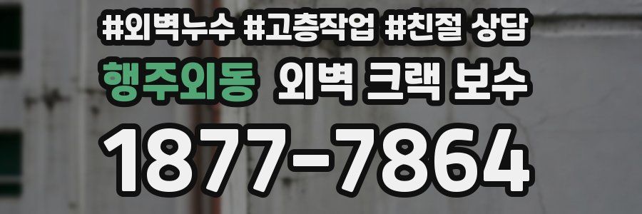 행주외동 외벽 크랙 보수