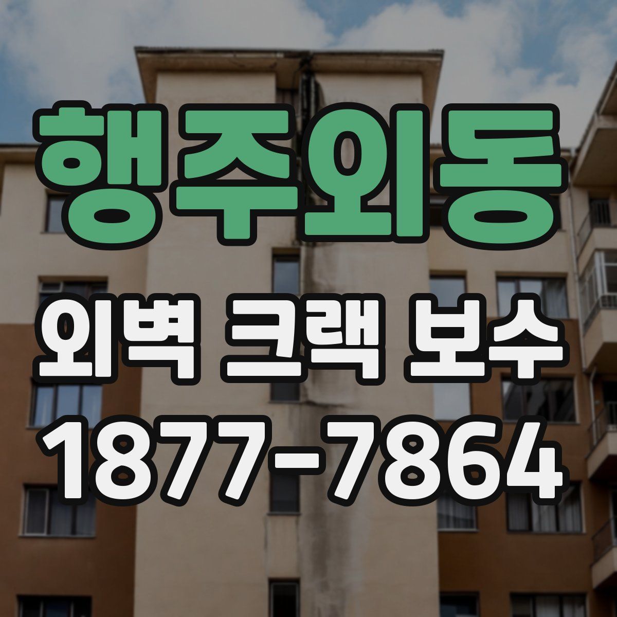 행주외동 외벽 크랙 보수