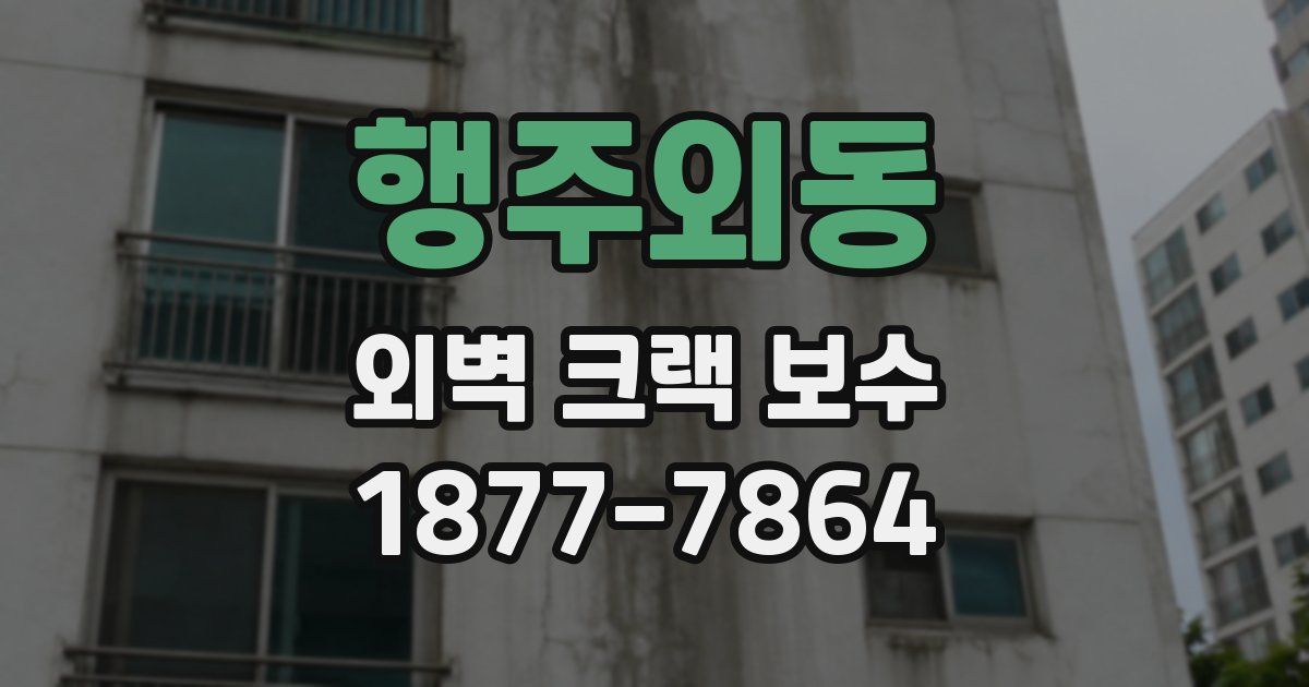 행주외동 외벽 크랙 보수