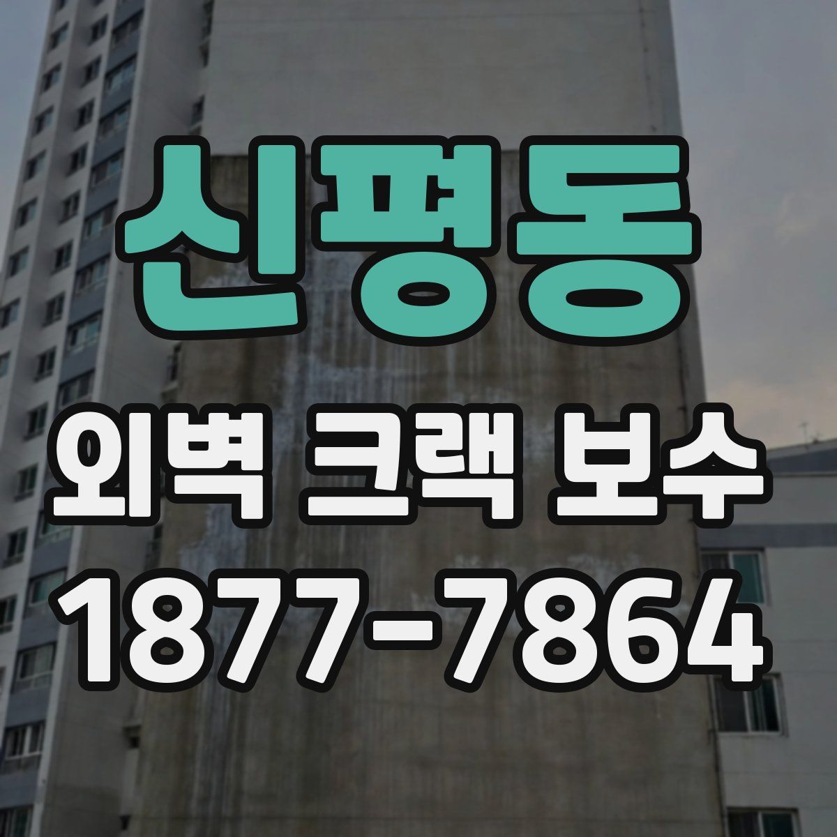 신평동 외벽 크랙 보수