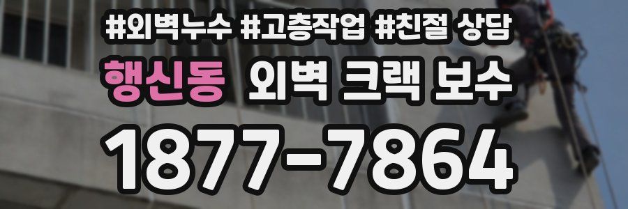행신동 외벽 크랙 보수