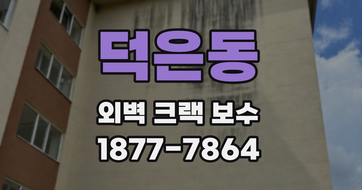 덕은동 외벽 크랙 보수