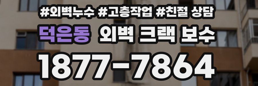 덕은동 외벽 크랙 보수