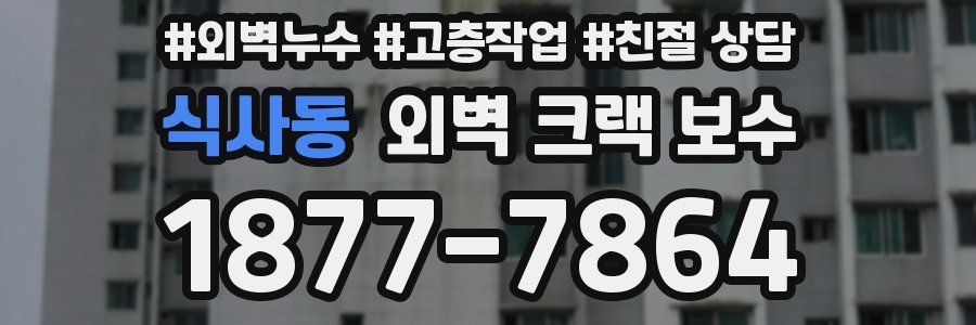 식사동 외벽 크랙 보수