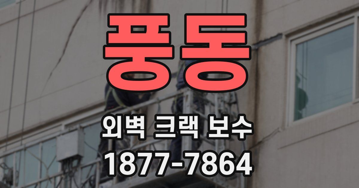 풍동 외벽 크랙 보수