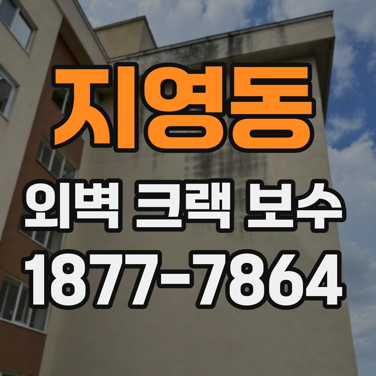 지영동 외벽 크랙 보수