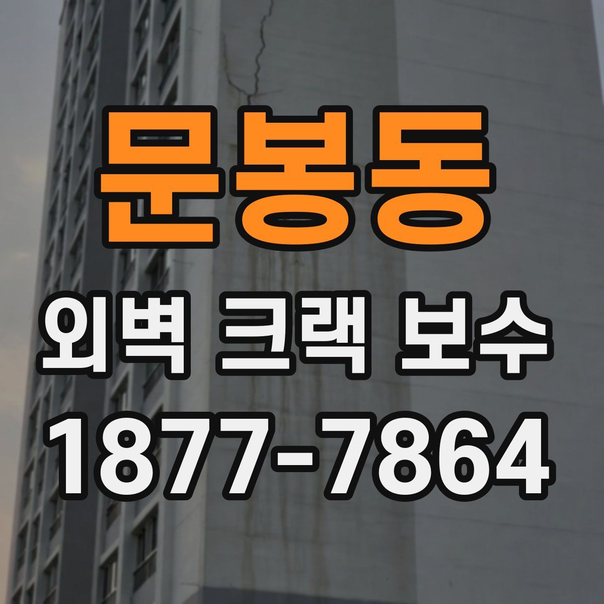 문봉동 외벽 크랙 보수