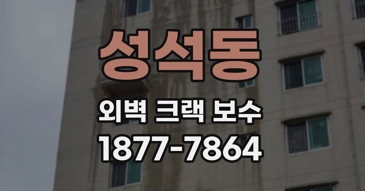 성석동 외벽 크랙 보수