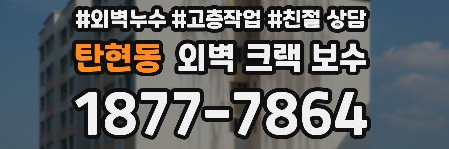 탄현동 외벽 크랙 보수