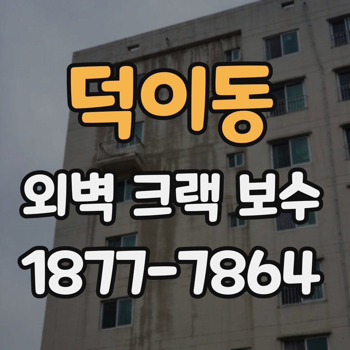 덕이동 외벽 크랙 보수