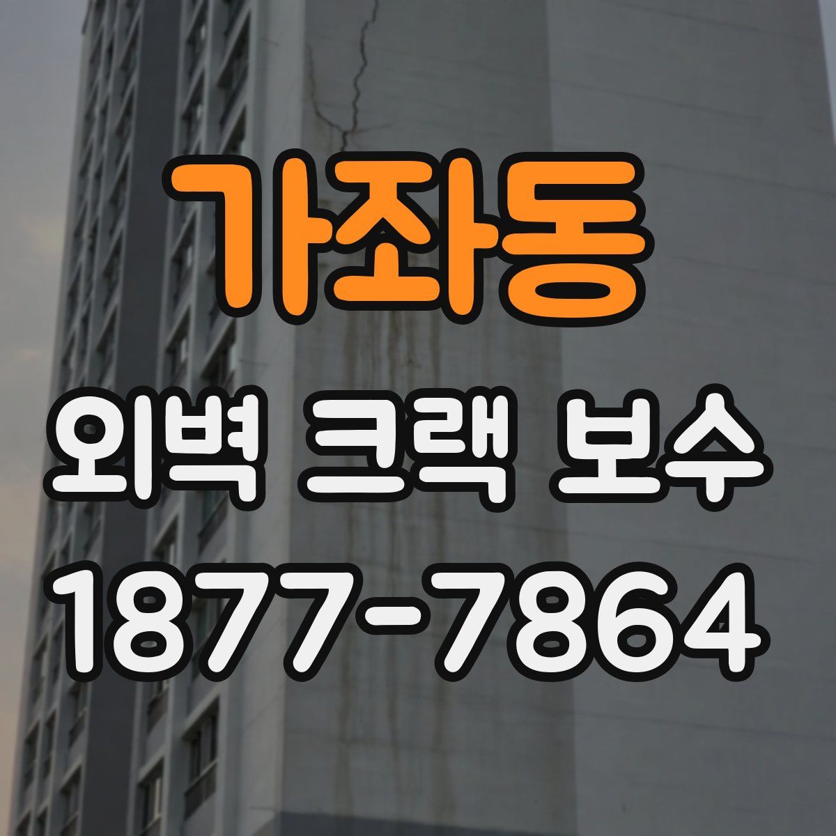 가좌동 외벽 크랙 보수