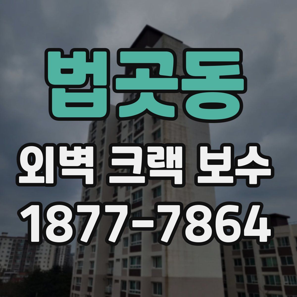 법곳동 외벽 크랙 보수