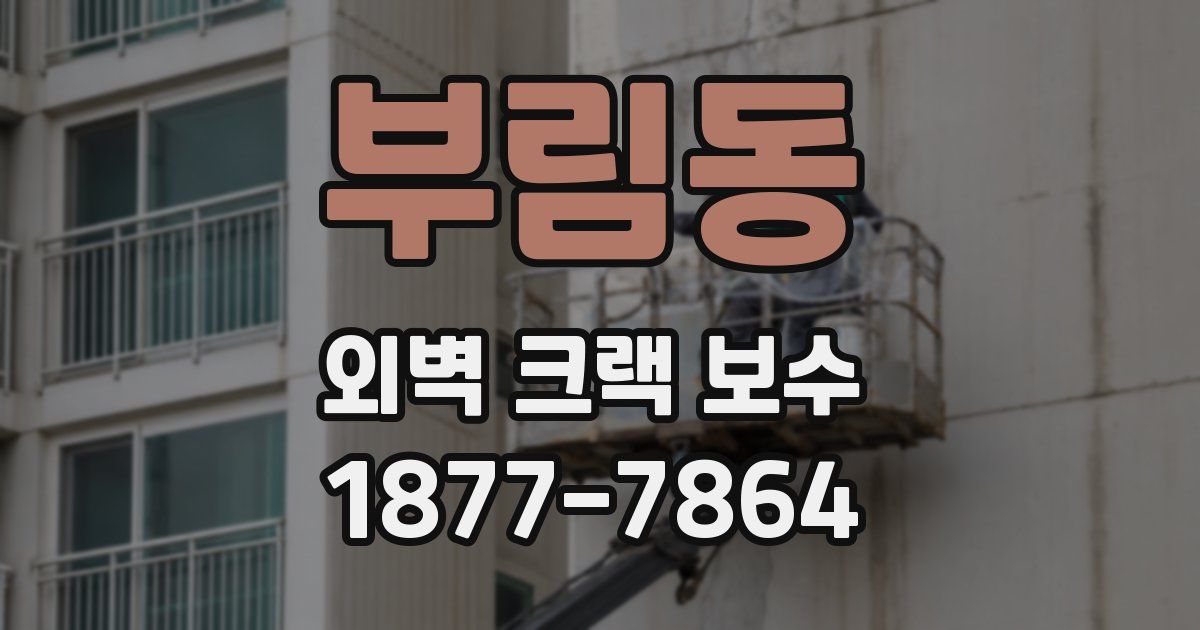 부림동 외벽 크랙 보수