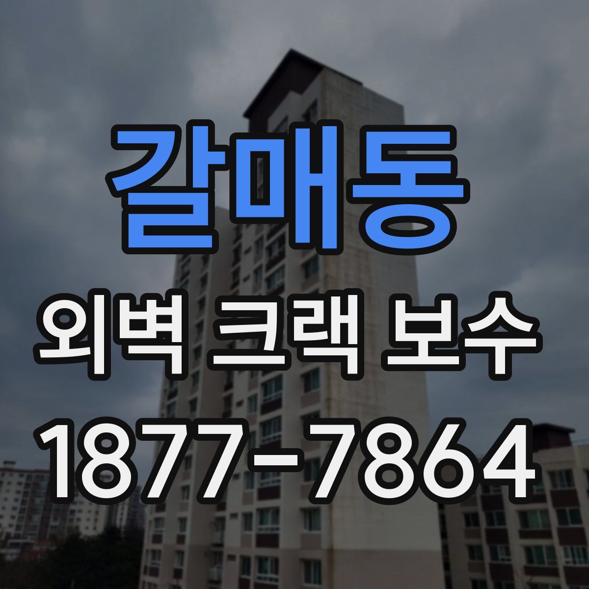 갈매동 외벽 크랙 보수