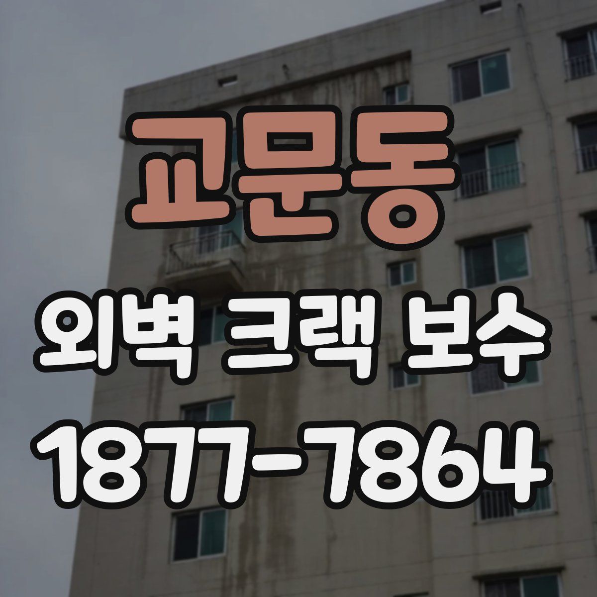 교문동 외벽 크랙 보수