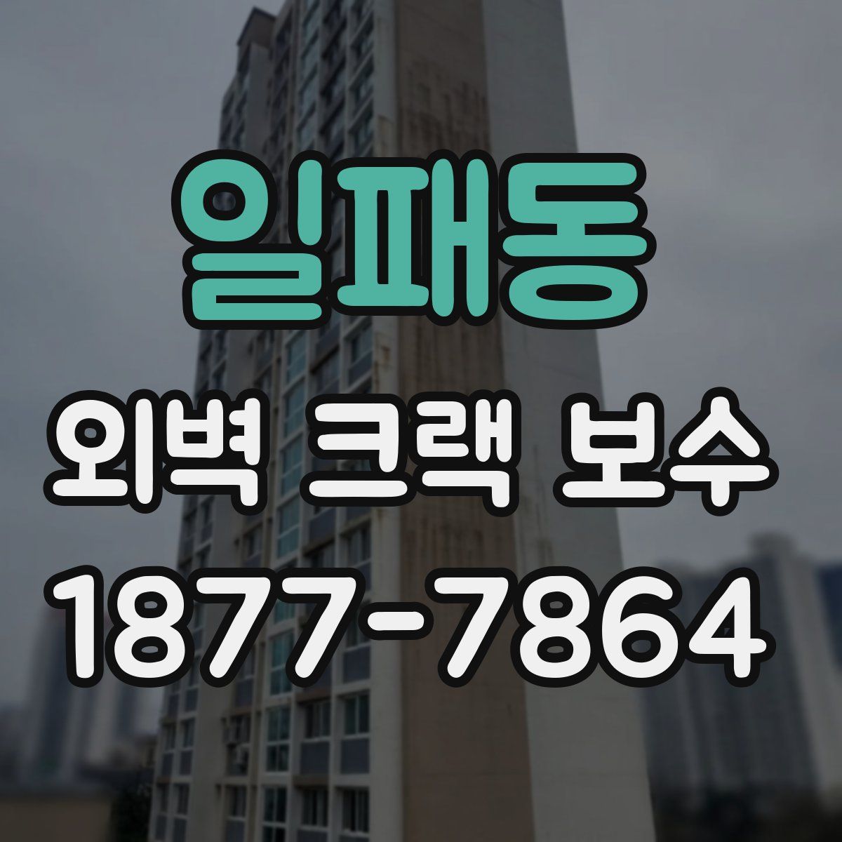 일패동 외벽 크랙 보수